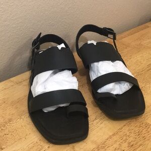 Toms Polly Slingback Black Sz 11, leather, NWOT